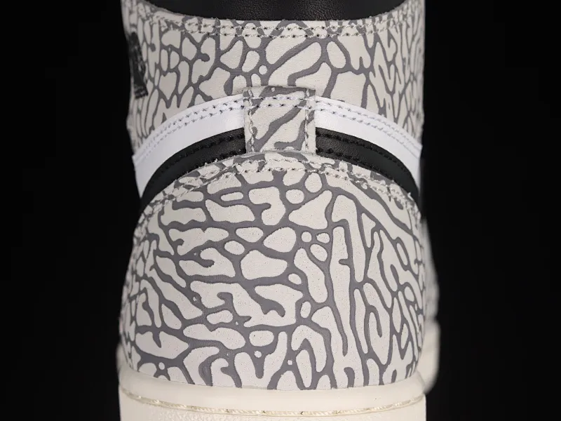 All categories Air Jordan Jordan series basketball shoes Air Jordan 1 High Air Jordan 1 High OG "White Cement" AJ1 Joe 1 elephant pattern high-top basketball shoes DZ5485-052